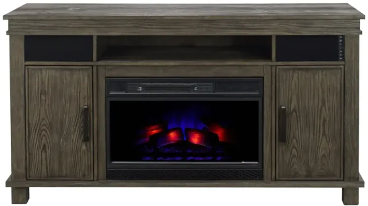 Montage Media Mantel with Firebox