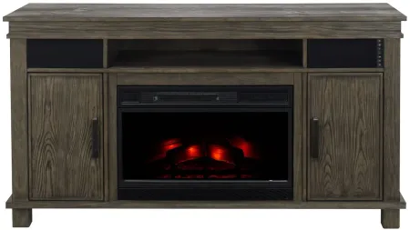 Montage Media Mantel with Firebox in Hempstead Pine by Twin-Star Intl.