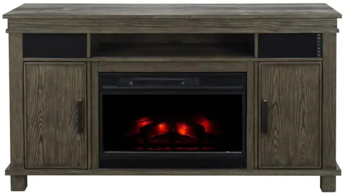 Montage Media Mantel with Firebox