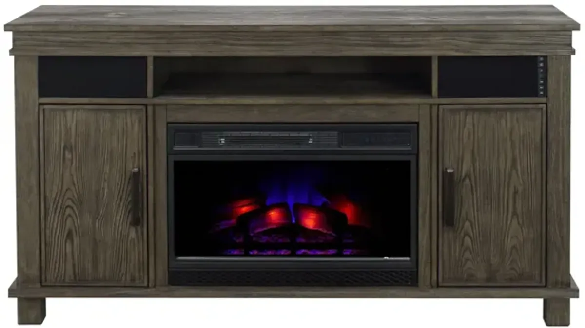 Montage Media Mantel with Firebox