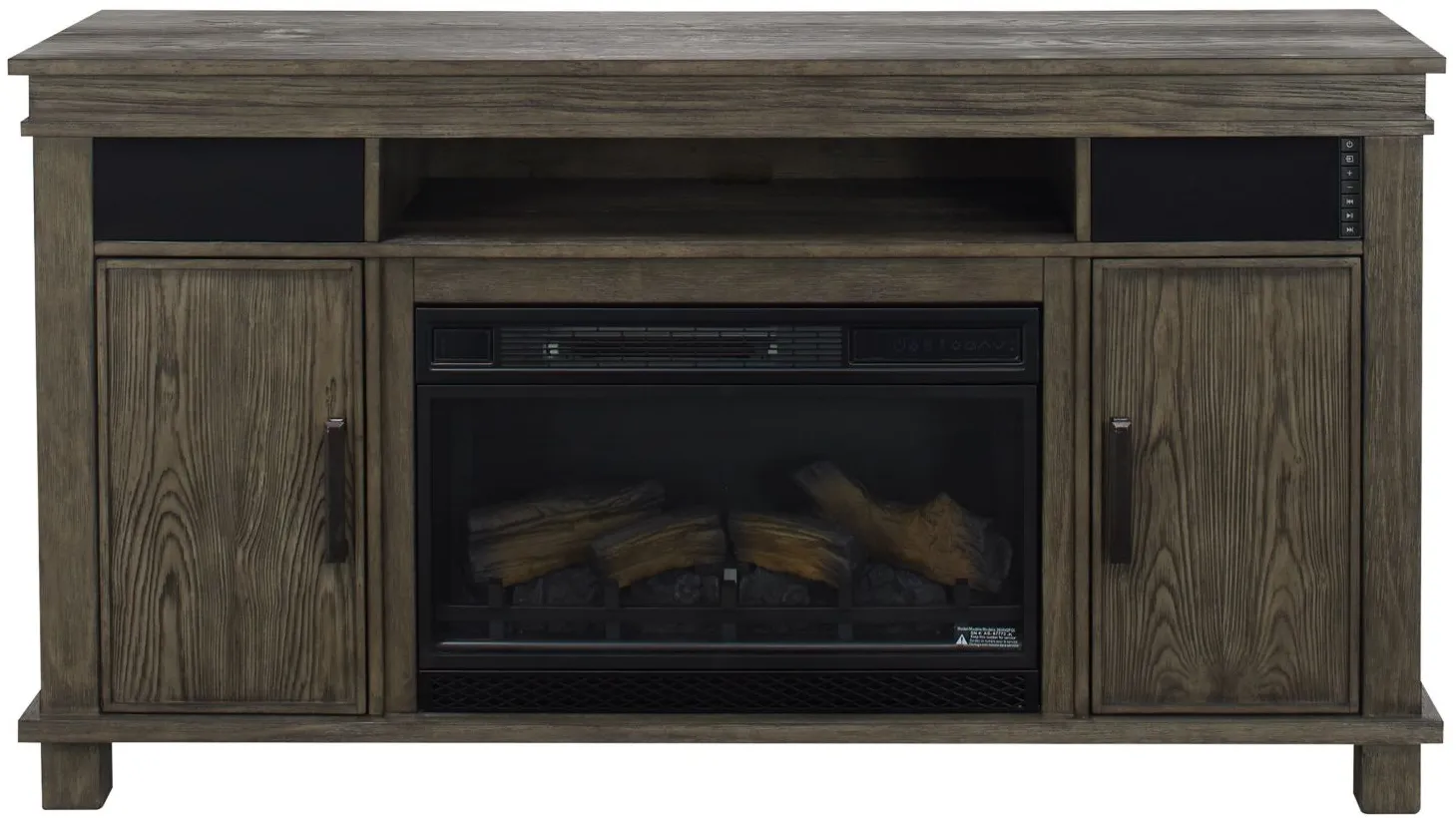 Montage Media Mantel with Firebox in Hempstead Pine by Twin-Star Intl.