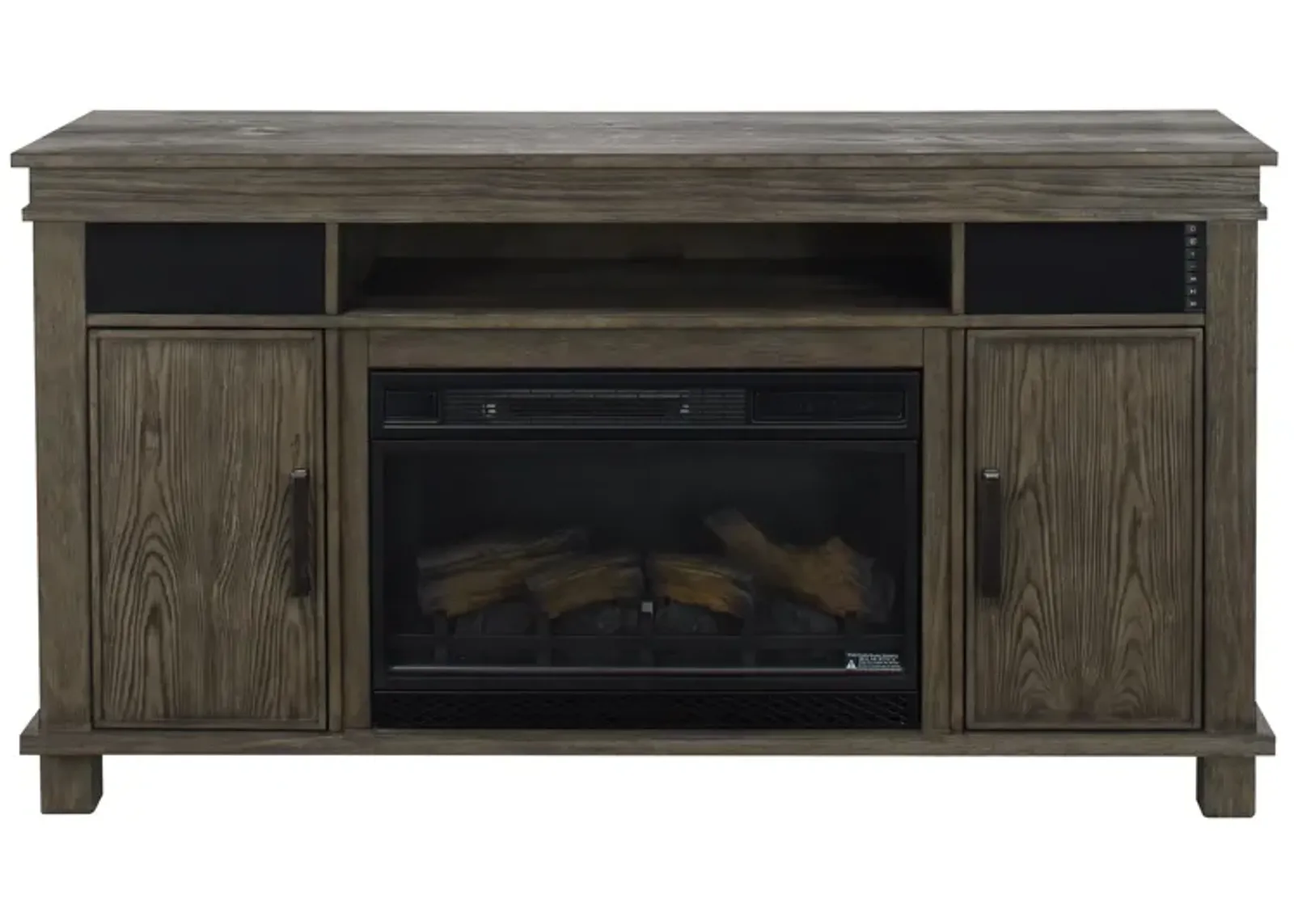 Montage Media Mantel with Firebox in Hempstead Pine by Twin-Star Intl.