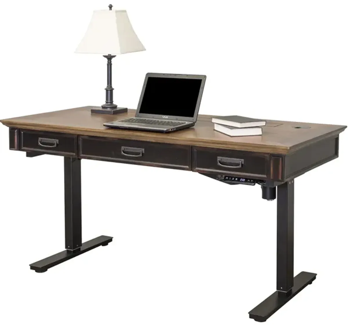 Hartford Adjustable-Height Standing Writing Desk in Black by Martin Furniture