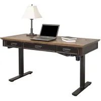 Hartford Adjustable-Height Standing Writing Desk in Black by Martin Furniture