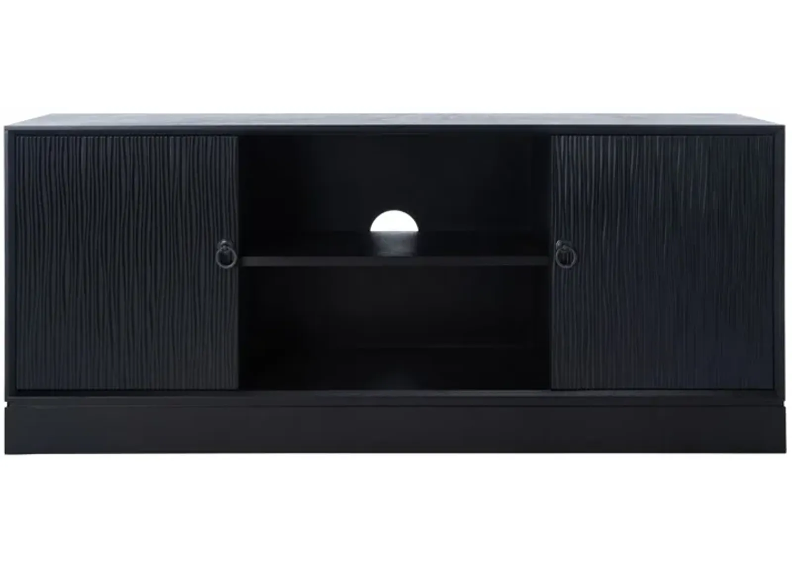 Aliyah Media Stand in Black by Safavieh