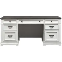 Shelby Executive Desk in White by Liberty Furniture