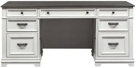 Shelby Executive Desk in White by Liberty Furniture