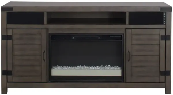 Manzanita Media Mantel with Firebox
