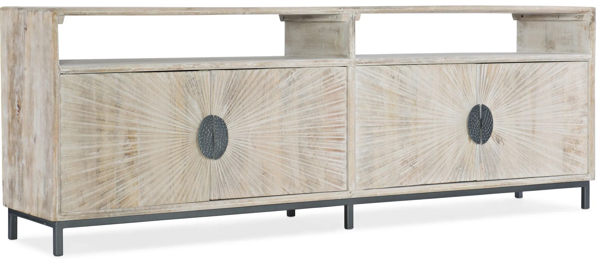Door Entertainment Console in White by Hooker Furniture