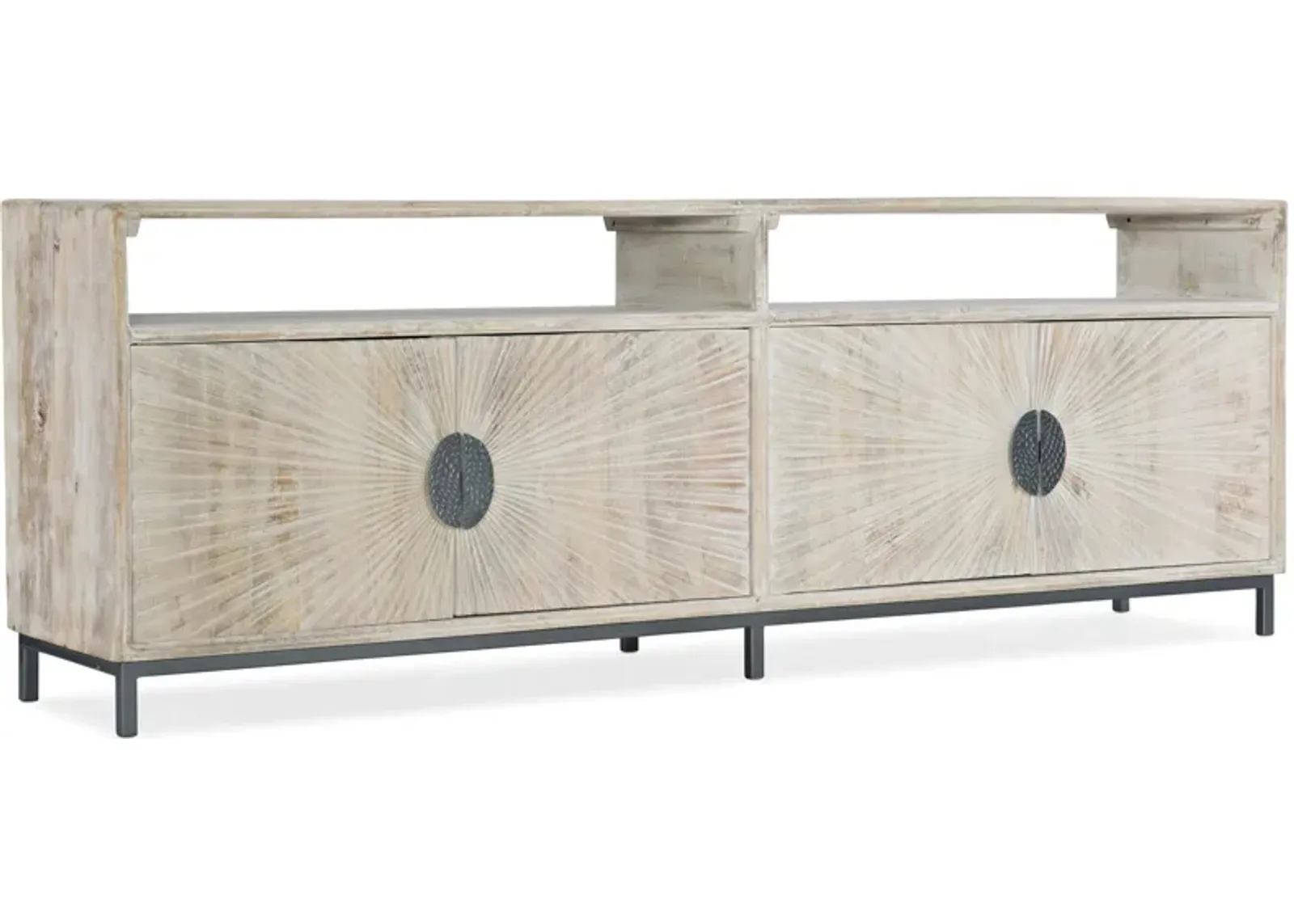 Door Entertainment Console in White by Hooker Furniture