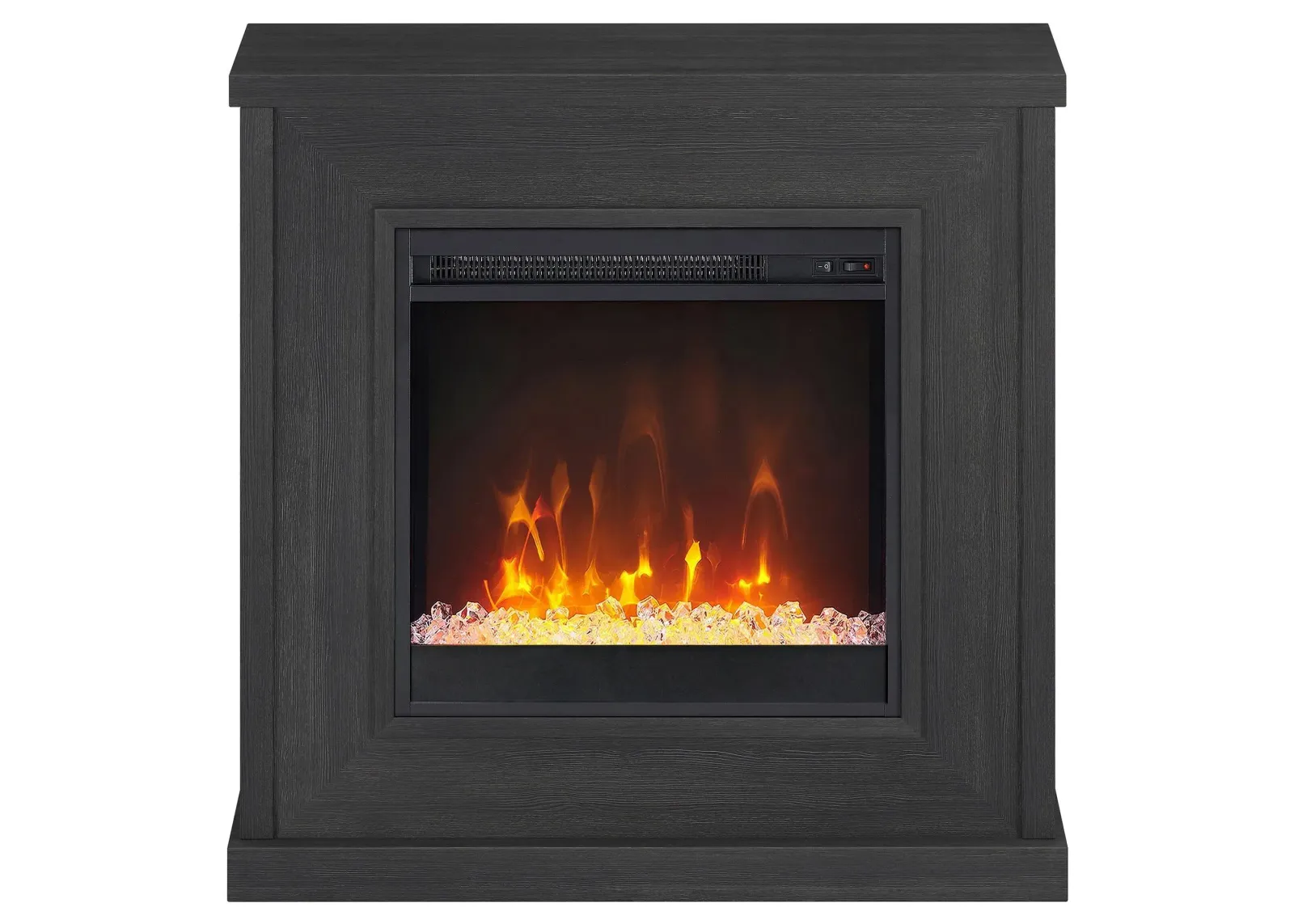 Santos Mantel Fireplace in Charcoal Gray by Hudson & Canal