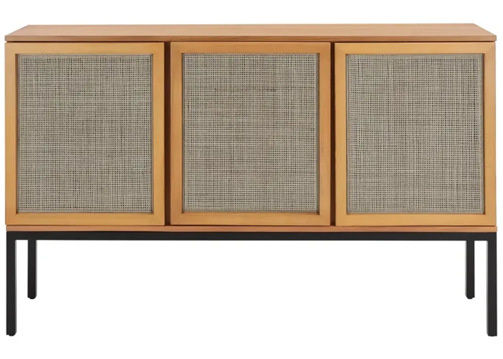 Zadie Sideboard in Natural / Black by Safavieh