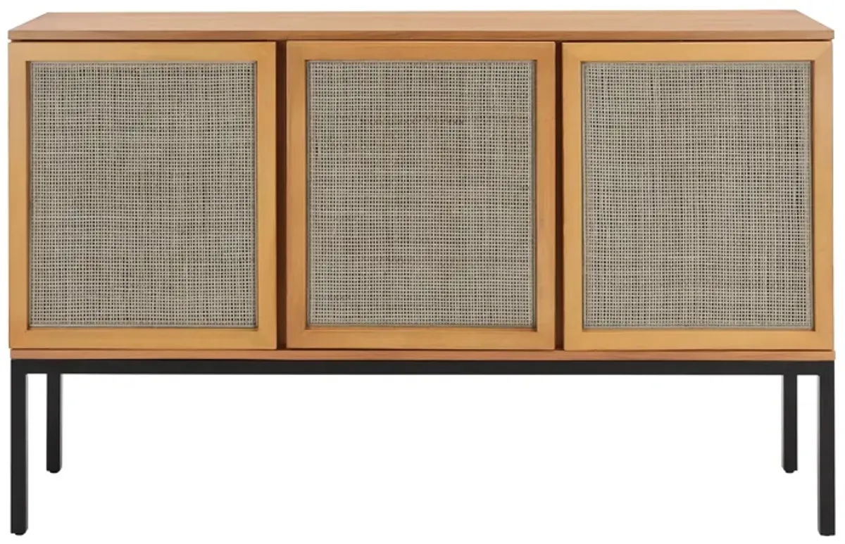 Zadie Sideboard in Natural / Black by Safavieh