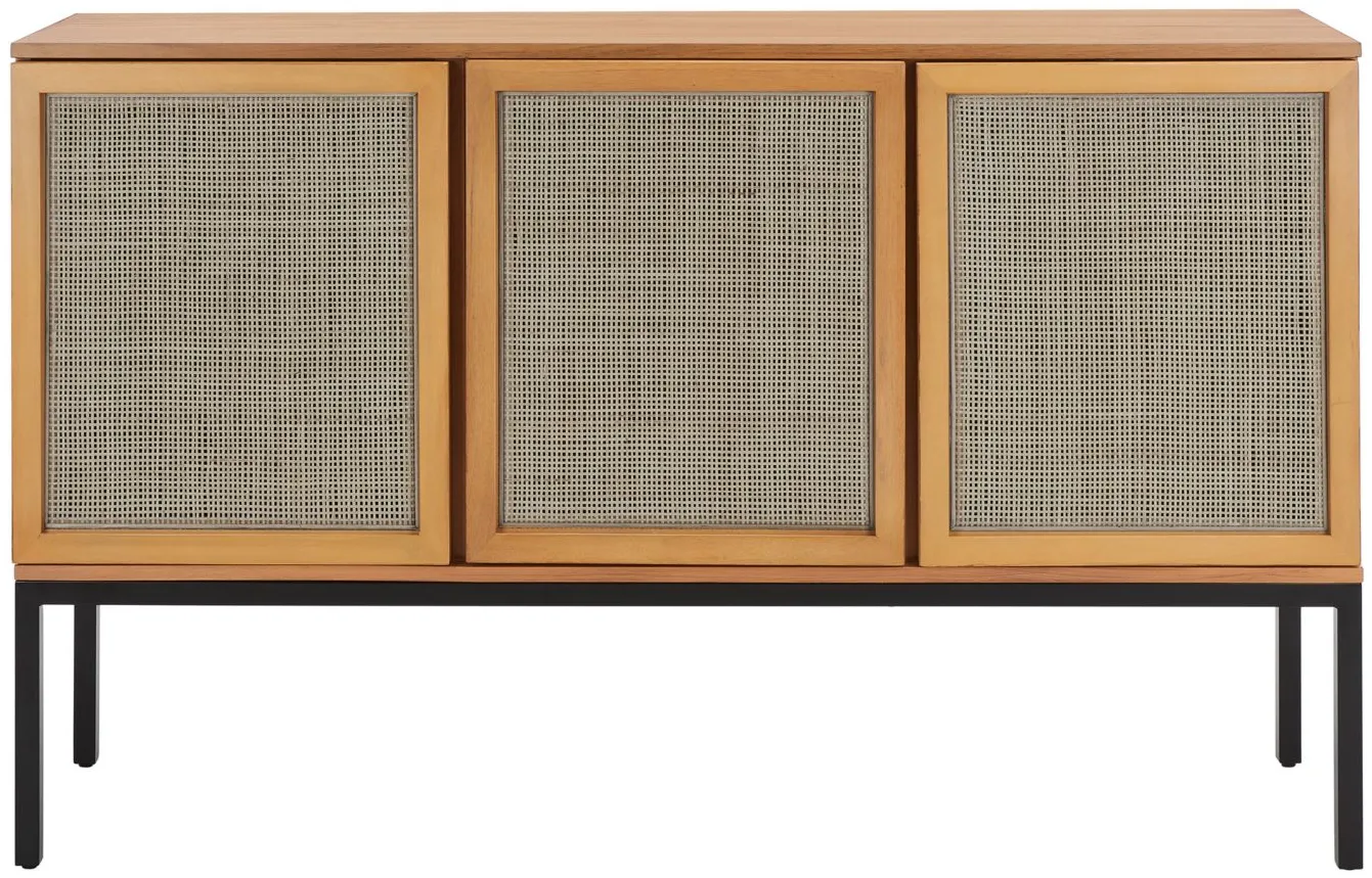 Zadie Sideboard in Natural / Black by Safavieh