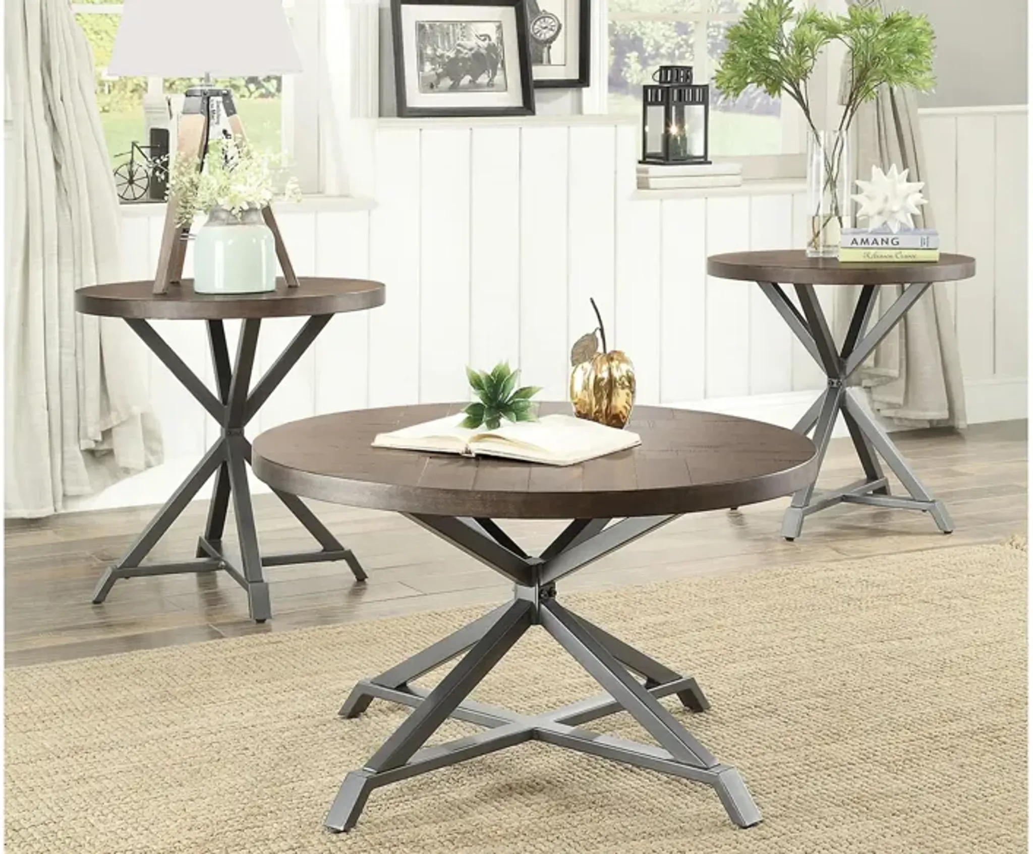 Pratt 3 Pc Table Set Raymour And Flanigan | Furniture.com