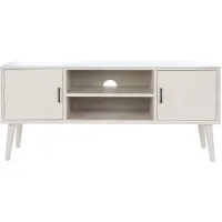 Sorrel Media Stand in Distressed White by Safavieh