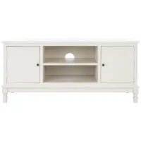 Magnolia Media Stand in Distressed White by Safavieh