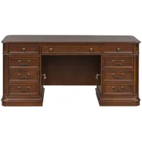 Brayton Manor Executive Desk in Dark Brown by Liberty Furniture