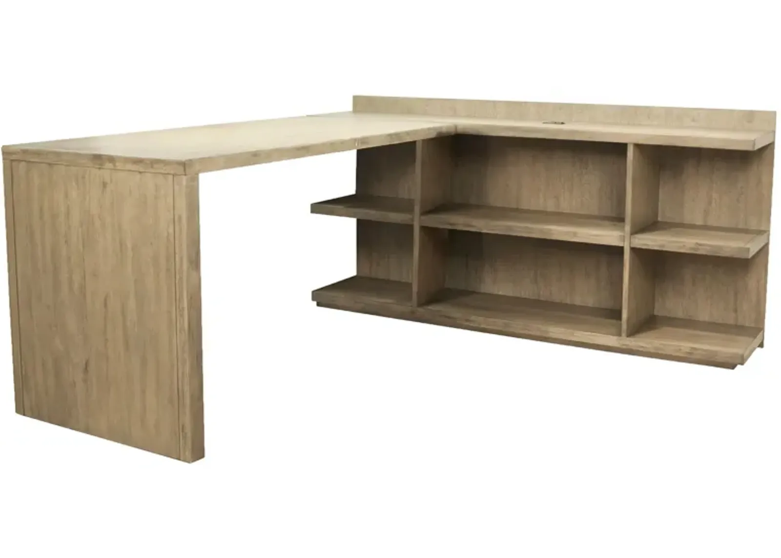 Newell L-Shaped Computer Desk in Sun-Drenched Acacia by Riverside Furniture