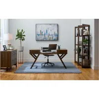Houghton 3-pc. Home office Set in Weathered Chestnut by Liberty Furniture
