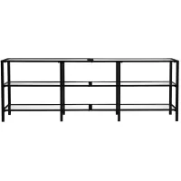Piedmont Metal/Glass Tv Stand in Black by SEI Furniture