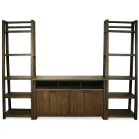Newell 3-pc. Entertainment Center in Brushed Acacia by Riverside Furniture