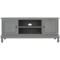 Tate Media Stand in Distressed Gray by Safavieh