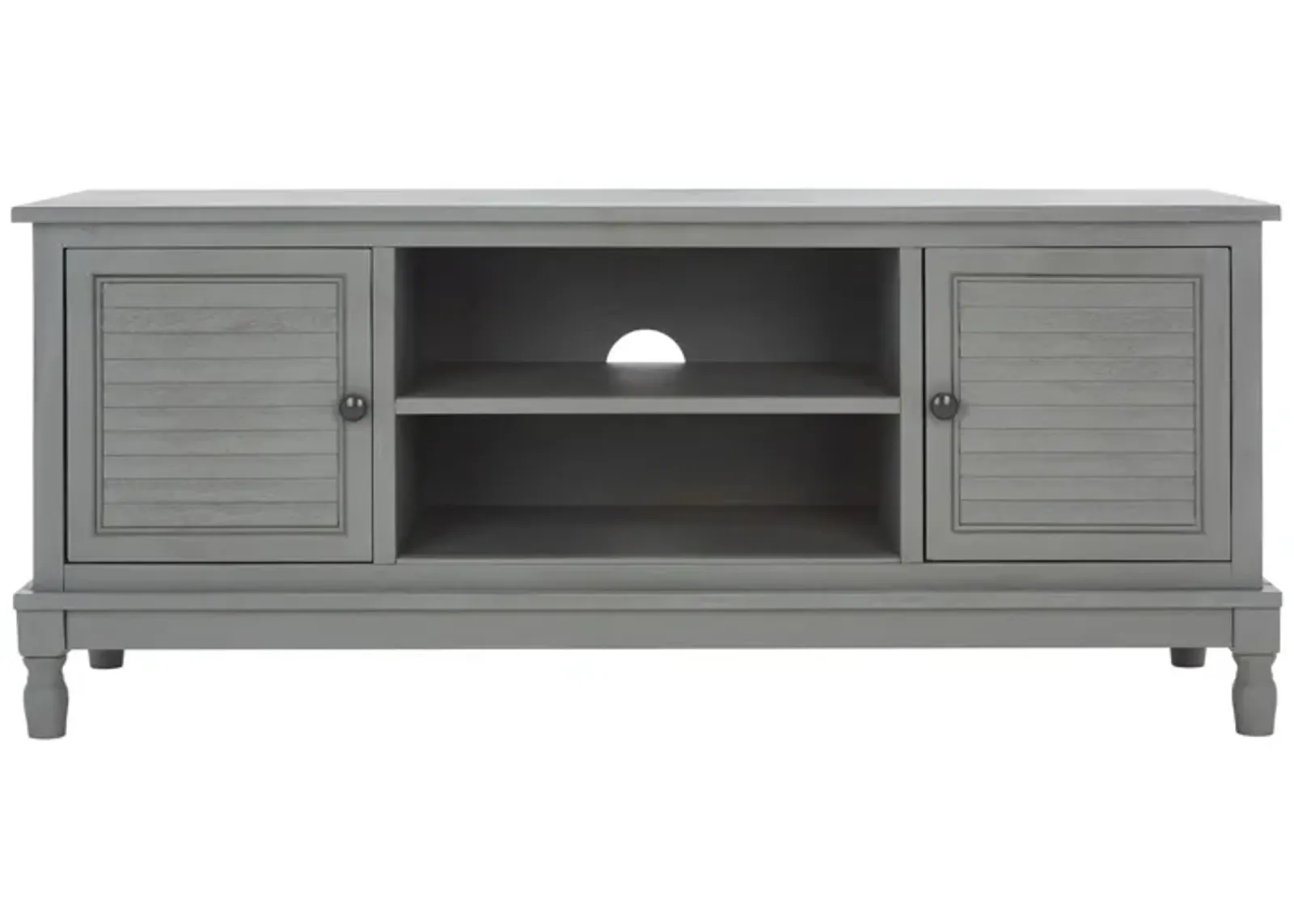 Tate Media Stand in Distressed Gray by Safavieh