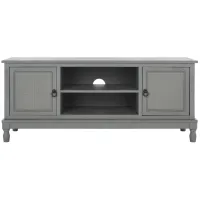 Haines Media Stand in Distressed Gray by Safavieh