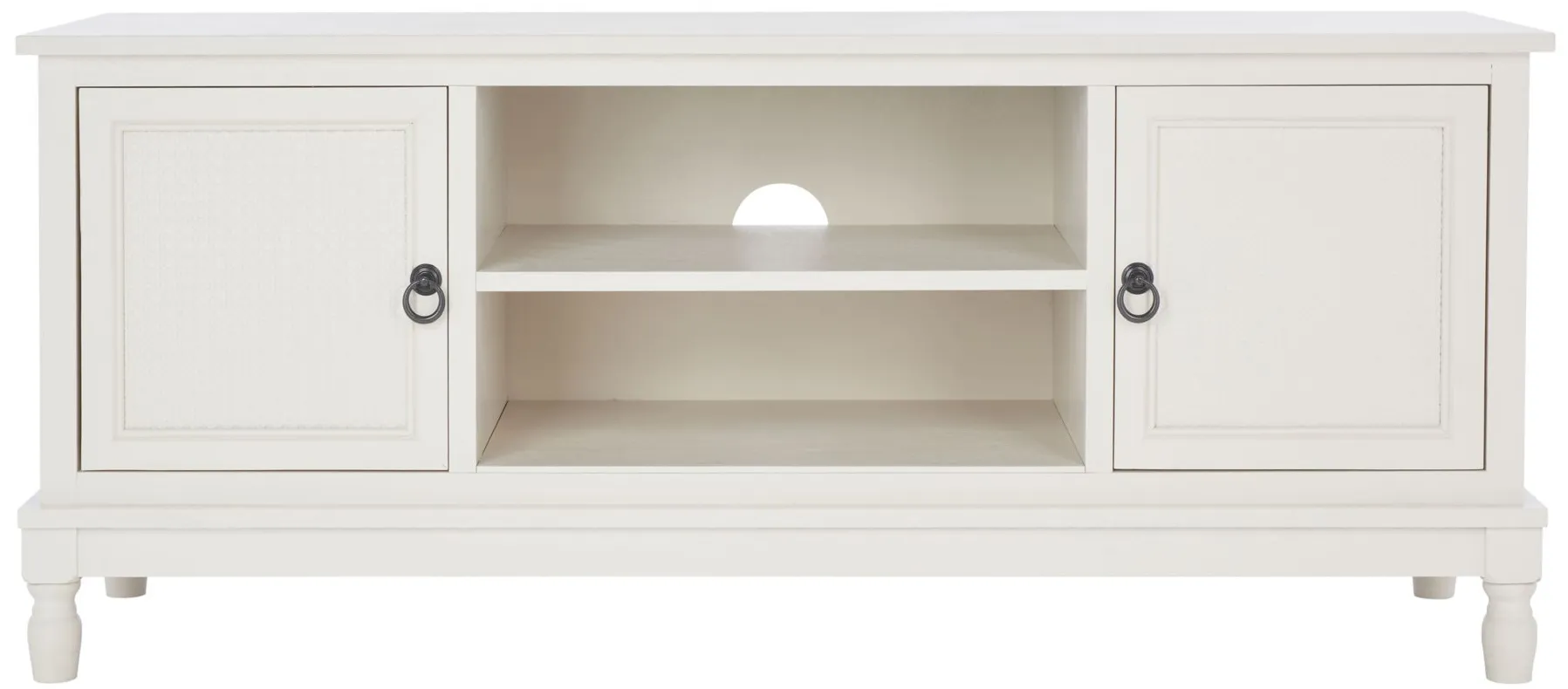 Haines Media Stand in White by Safavieh