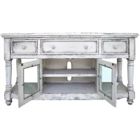 Aruba 70" TV Stand in White by International Furniture Direct
