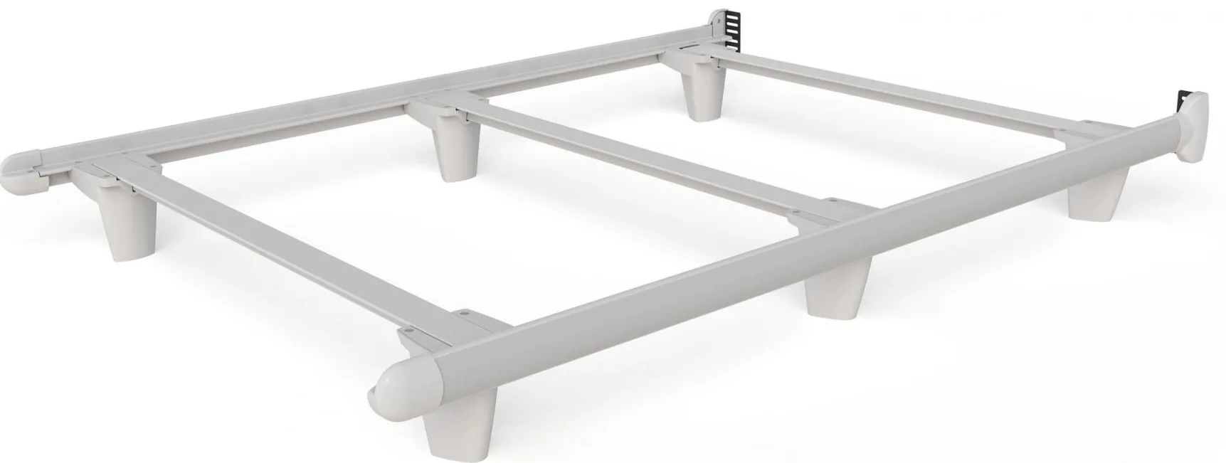 emBrace Bed Frame w/ Glides in White by Knickerbocker