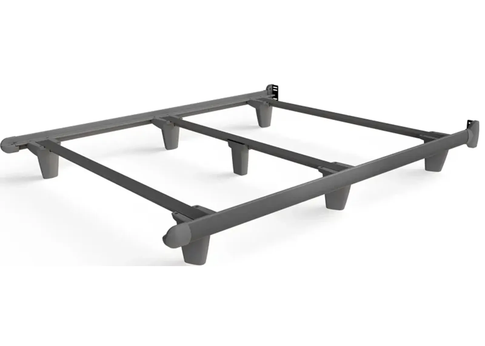 emBrace Bed Frame w/ Glides in Gray by Knickerbocker