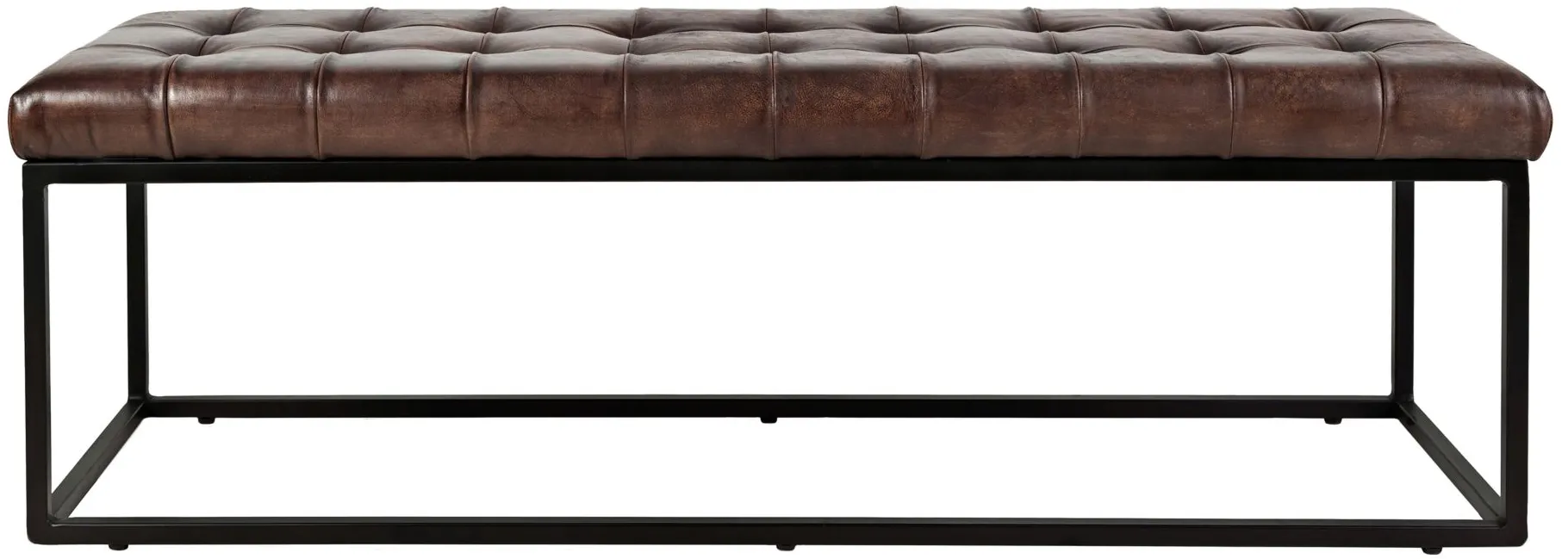 Global Furniture Archive Leather Bench in Brown / Dark Sienna by Jofran