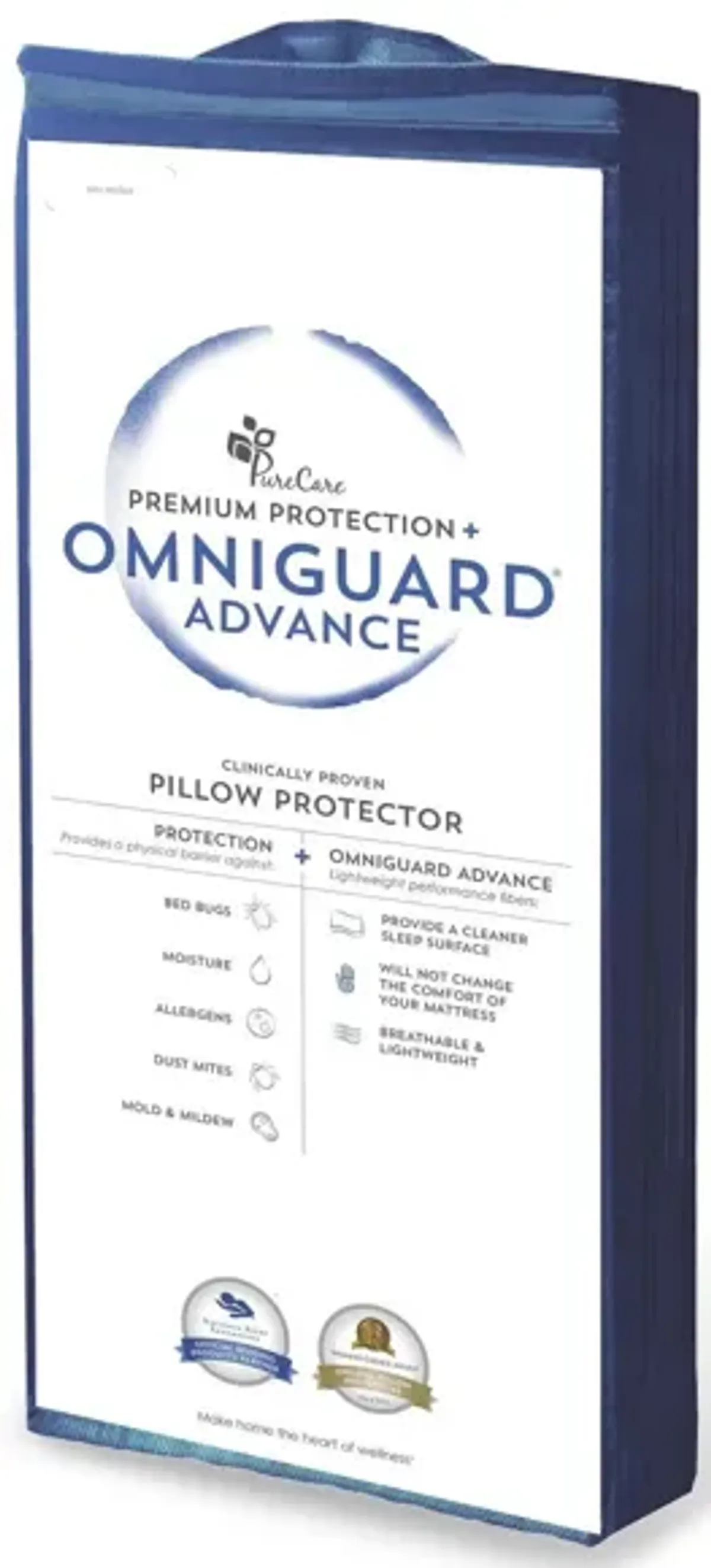 PureCare OmniGuard Pillow Protector - Standard in White by PureCare