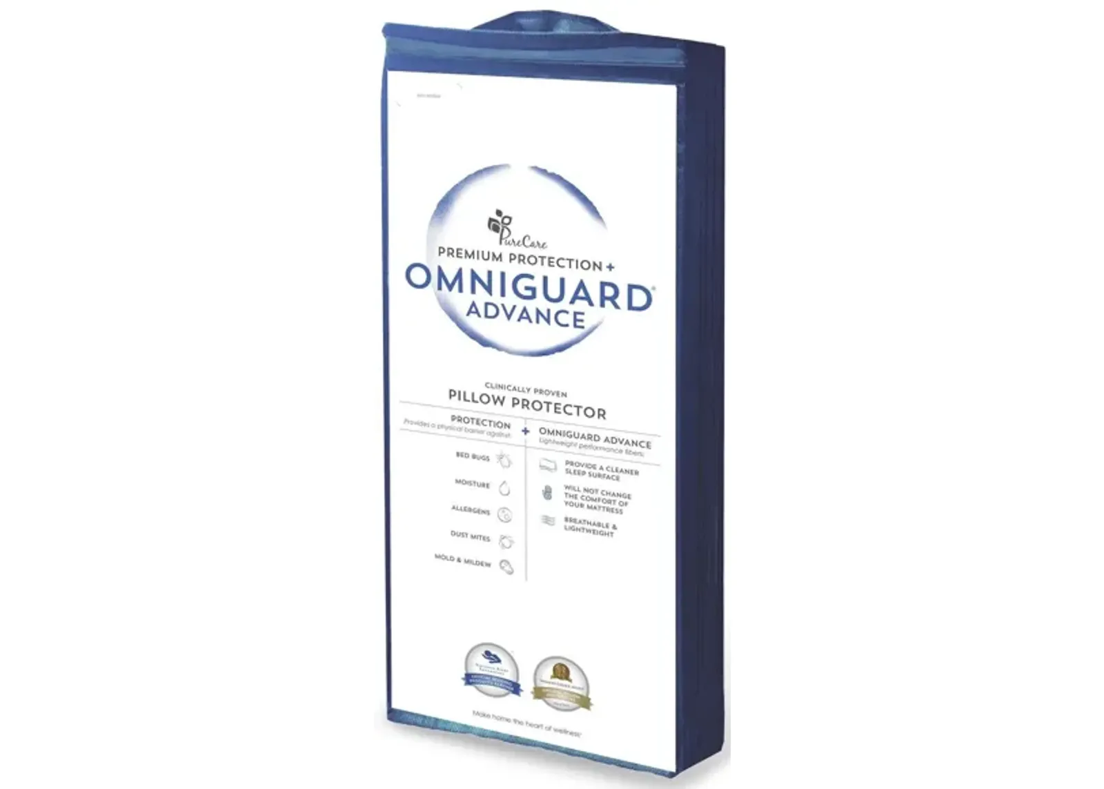 PureCare OmniGuard Pillow Protector - Standard in White by PureCare