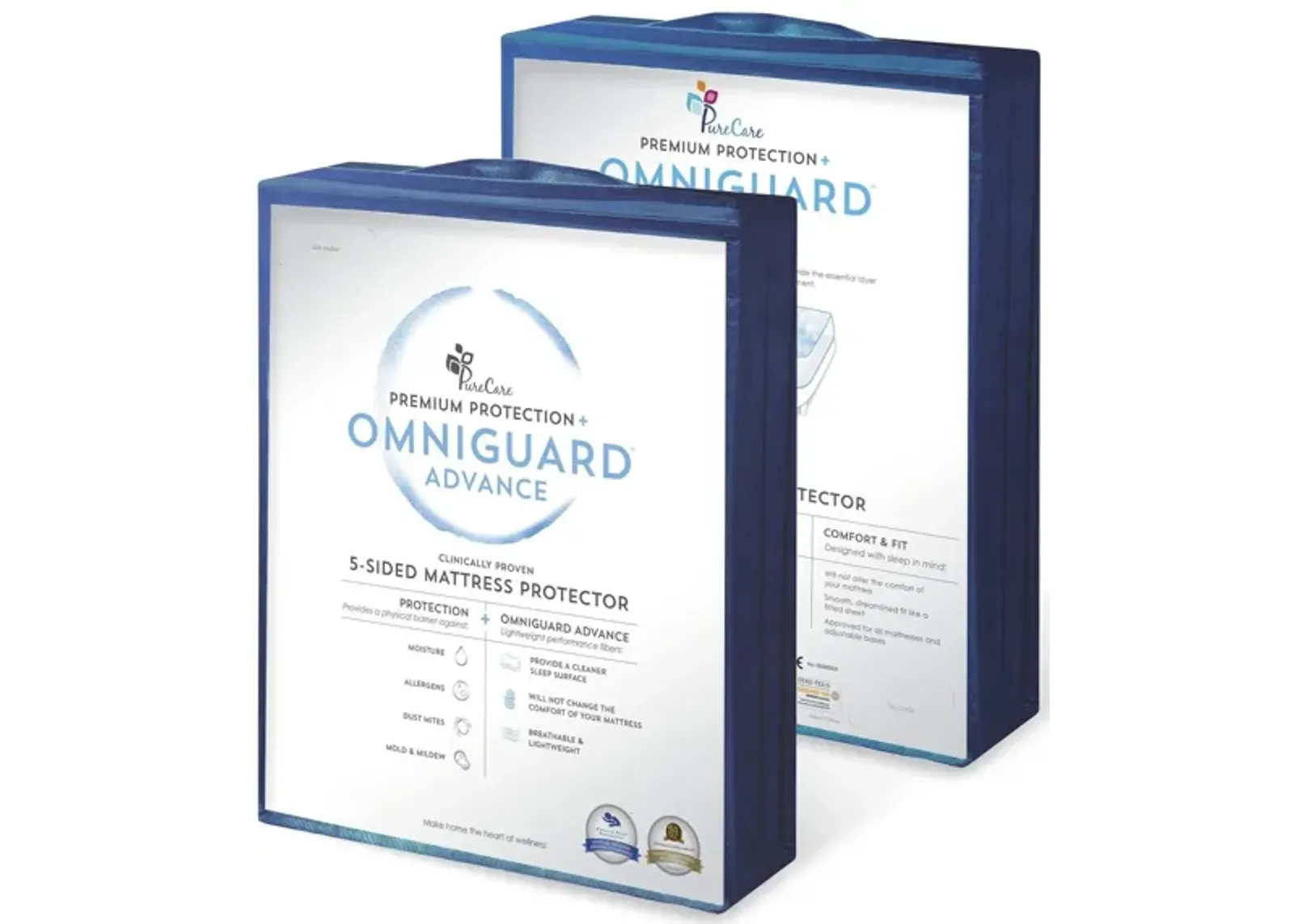 PureCare OmniGuard 5-Sided Mattress Protector in White by PureCare