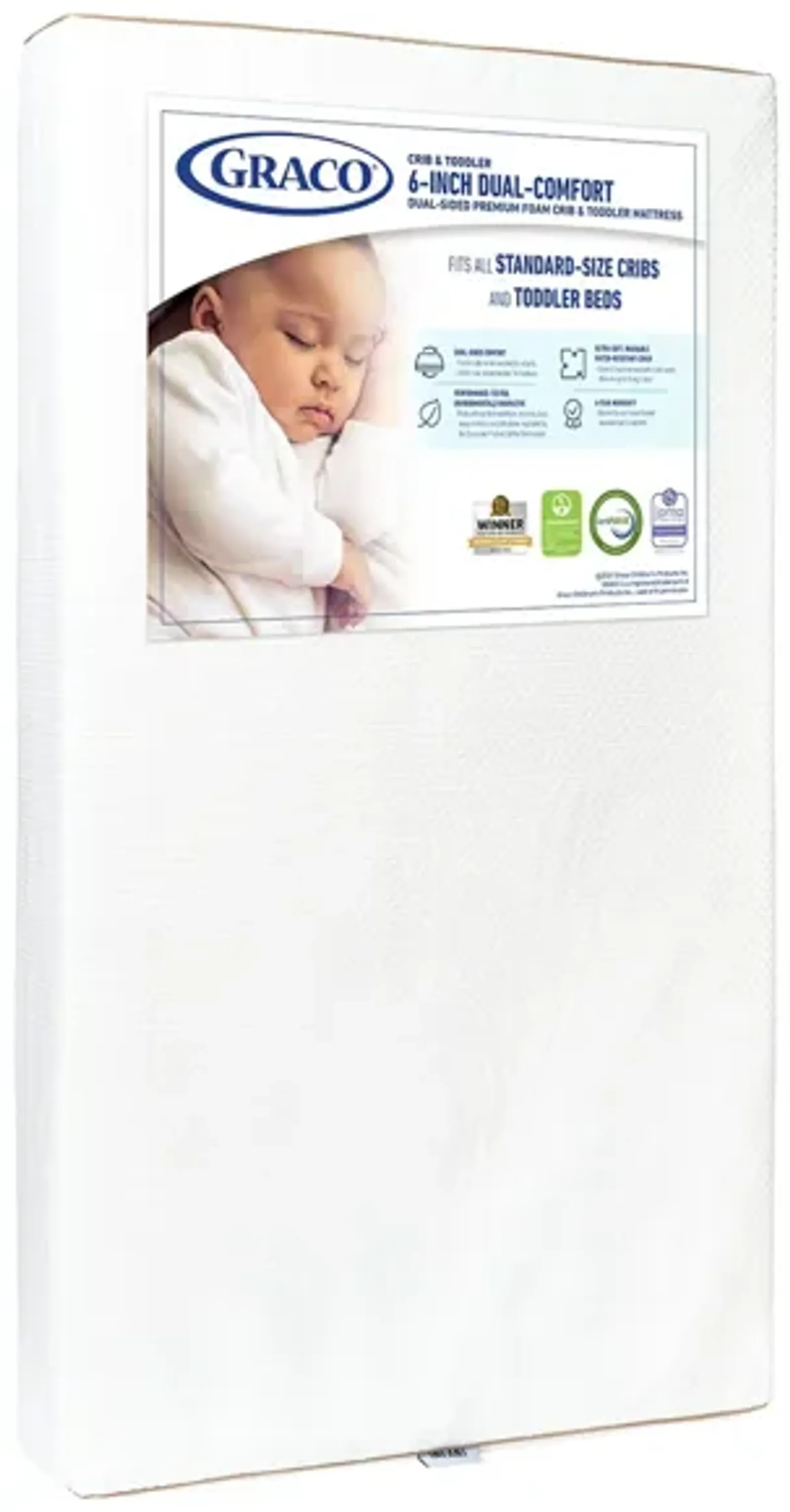 Graco Dual Comfort 6 Inch Foam Crib & Toddler Mattress