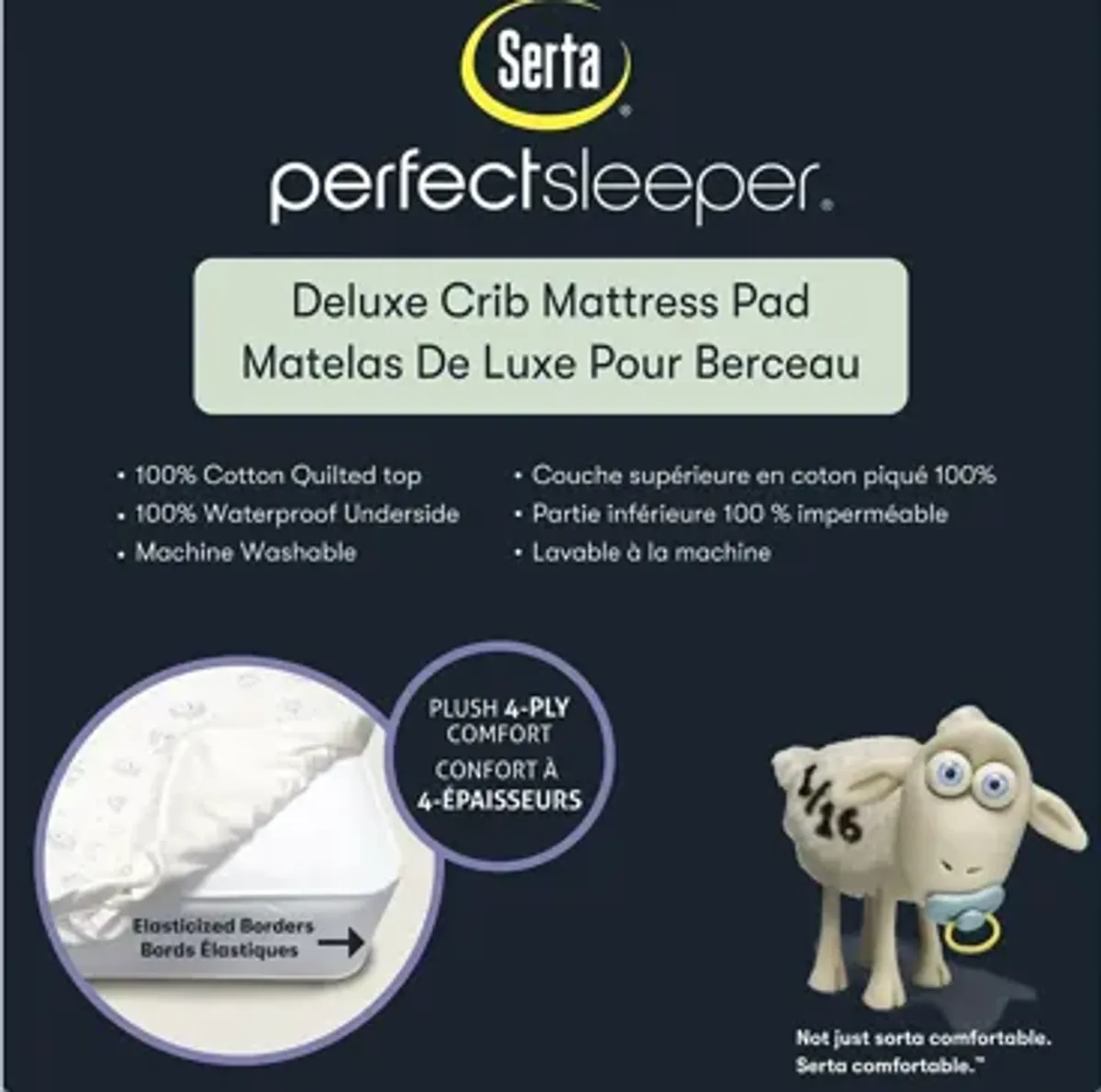 PerfectSleeper Deluxe Crib Mattress Pad by Delta Children