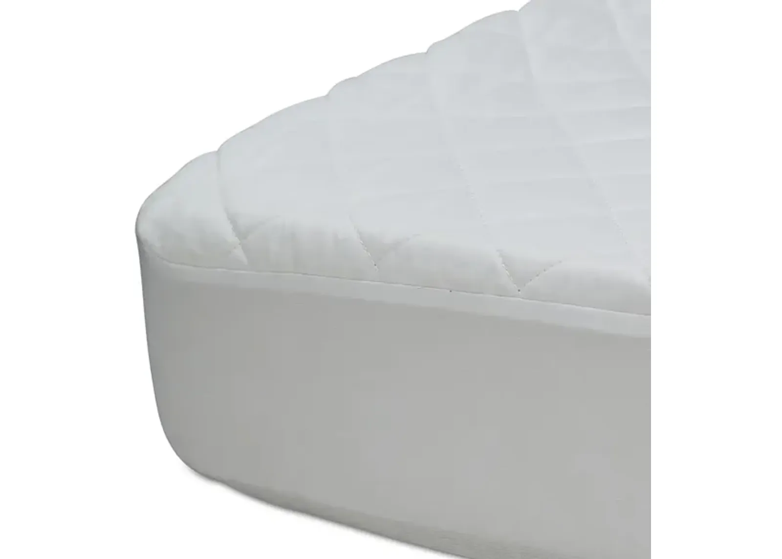 Beautyrest KIDS Fitted Crib Mattress Pad by Delta Children in White by Delta Children