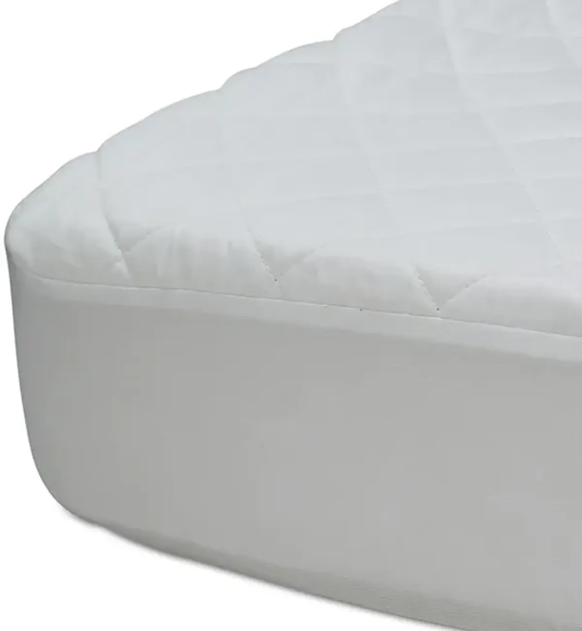 Beautyrest Black Luxury Fitted Mattress Pad Cover by Delta Children in White by Delta Children