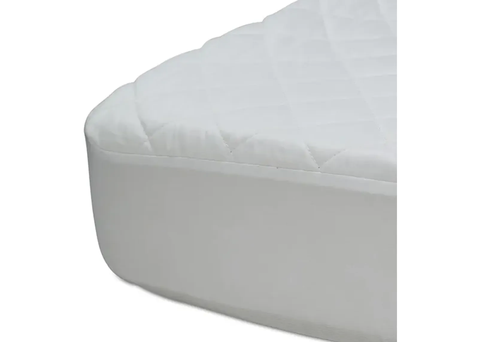 Beautyrest Black Luxury Fitted Mattress Pad Cover by Delta Children in White by Delta Children