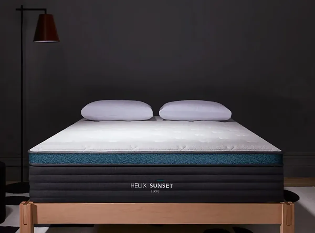 Helix Sunset Luxe Mattress in Gray by Helix Sleep