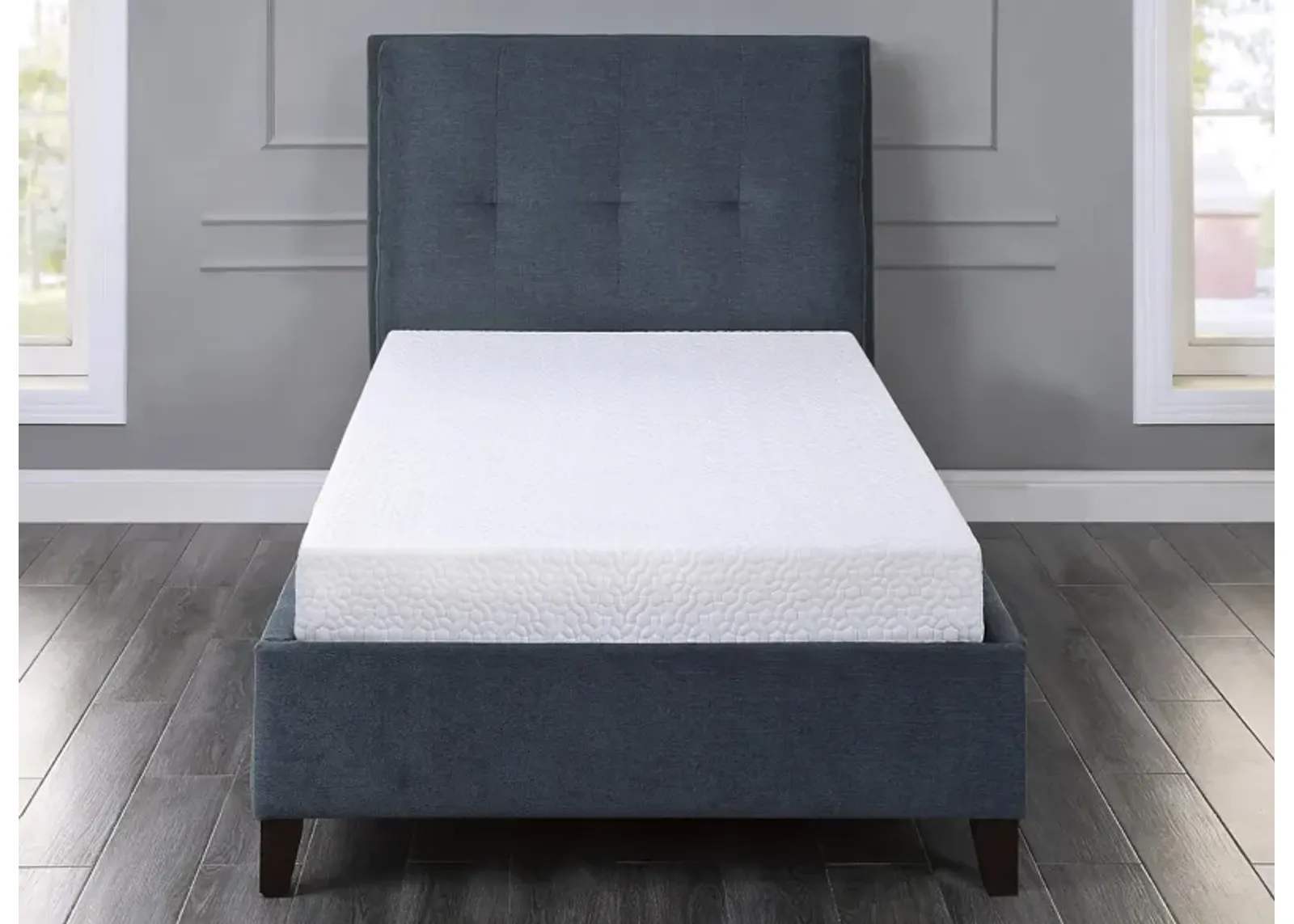 Nocturne 6" Gel Mattress in White by Bellanest