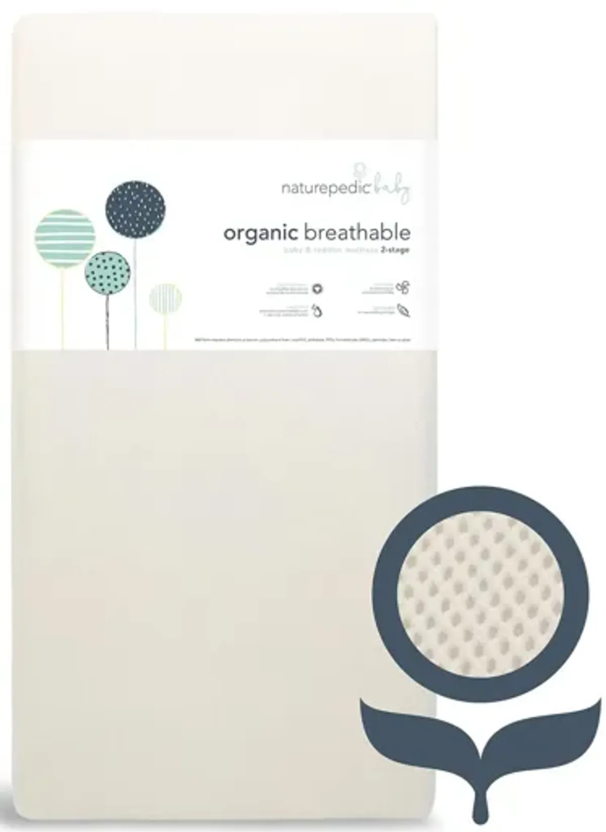 Naturepedic Organic Breathable 2 Stage Crib Mattress