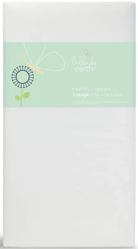 Lullaby Earth Healthy Support 2-Stage Crib Mattress in Natural by Naturepedic