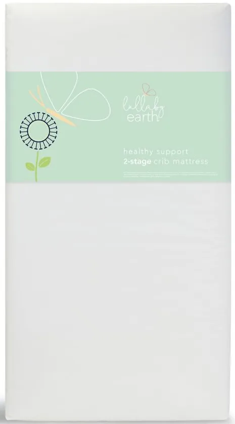 Lullaby Earth Healthy Support 2-Stage Crib Mattress in Natural by Naturepedic