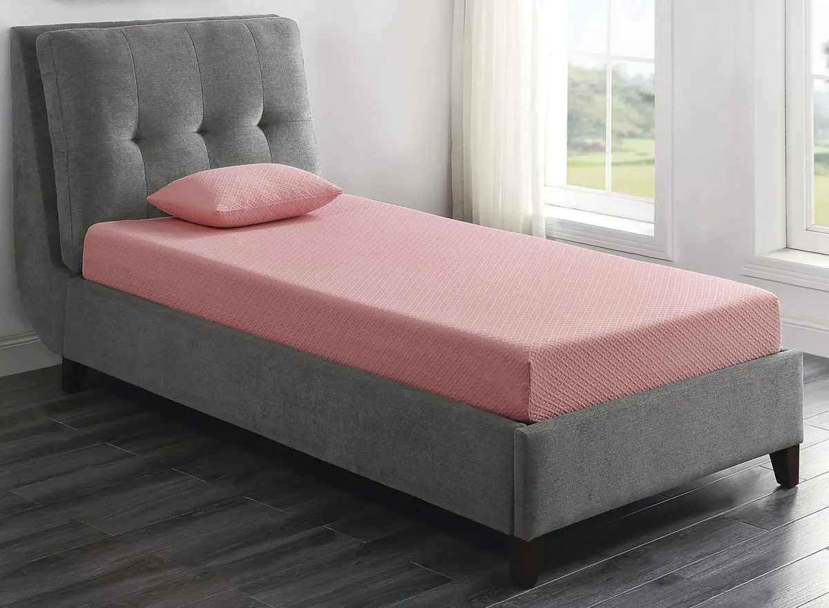 Nocturne 7" Pink Mattress With Pillow in Pink by Bellanest