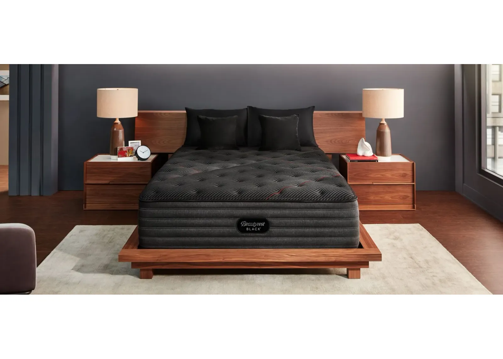 Beautyrest Black C-Class Medium Mattress in Black