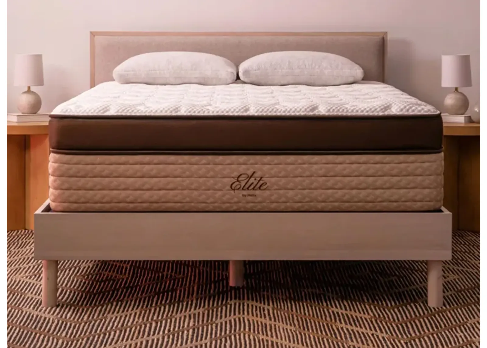 Helix Sunset Elite Plush Mattress in Brown by Helix Sleep